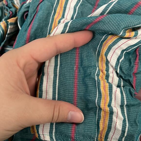 Anthropologie Maeve Striped Brenda Peasant Balloon Sleeve Blouse - Picture 13 of 13